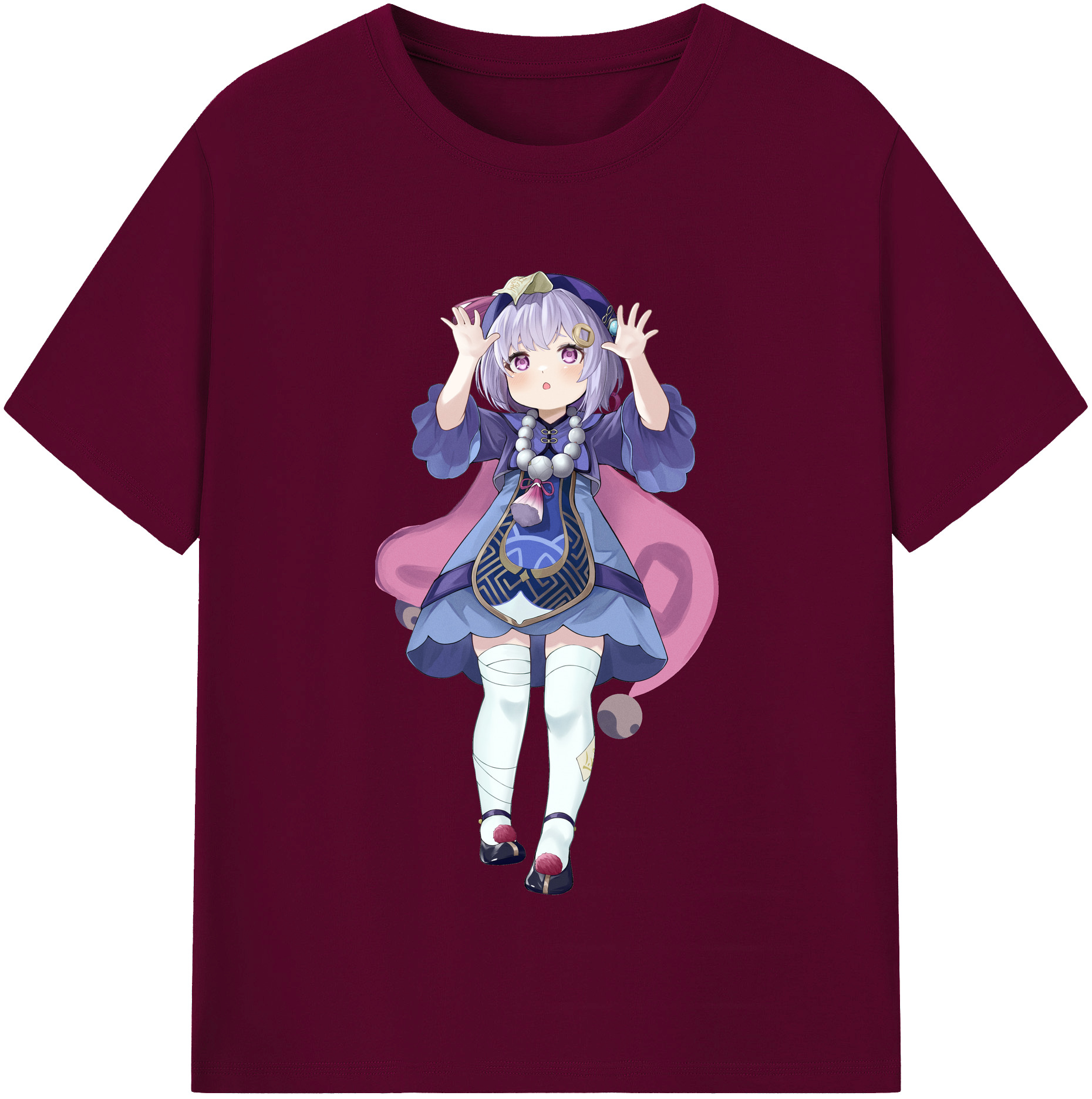 げんし神 七七 なな  genshin Nana レディースカジュアルプリントTシャツ（綿100％）